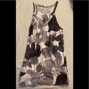 Gray/White/Black American Eagle Tank Top (Size S)